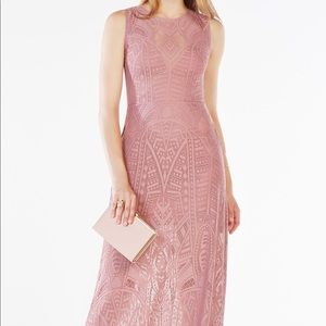 BCBG MaxAzria // Stellah Lace Gown in Dusty Petal